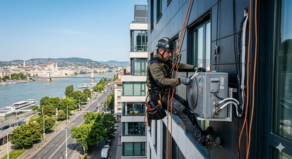 magaslati szerelés, karbantartás és épületgépészeti munkák